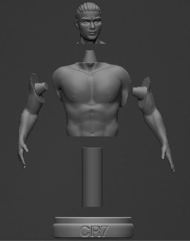 Ronaldo Figurine Free 3D print model_7