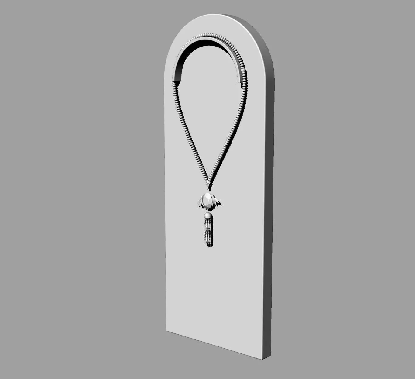 Necklace hanging on wall Free 3D model