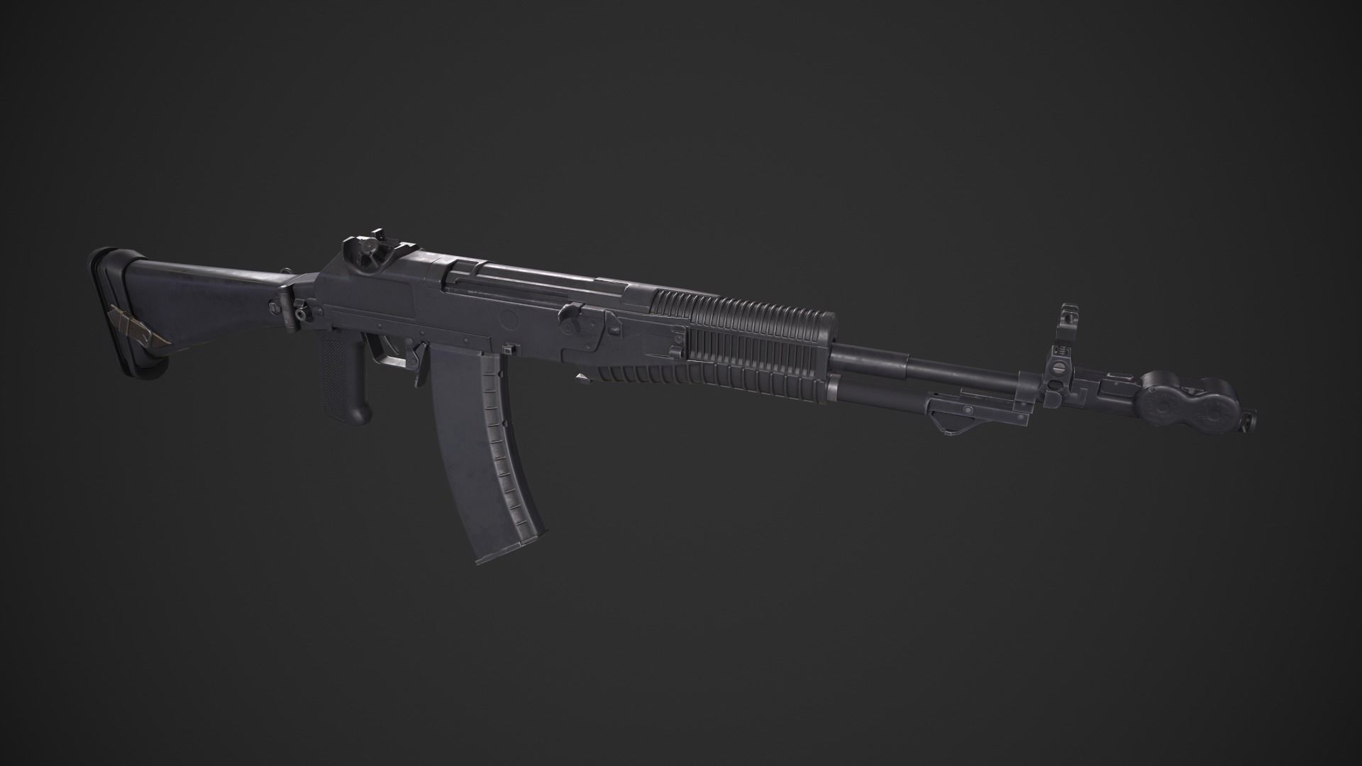 AN-94 ak - rifle Low-poly 3D model_3