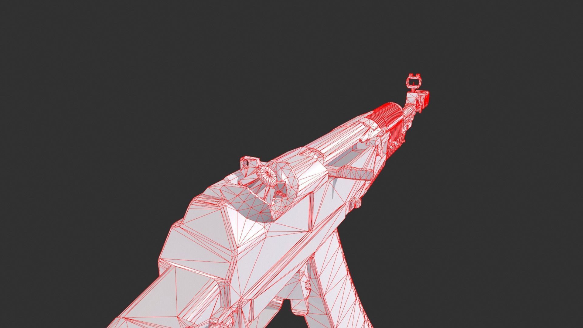 AN-94 ak - rifle Low-poly 3D model_16