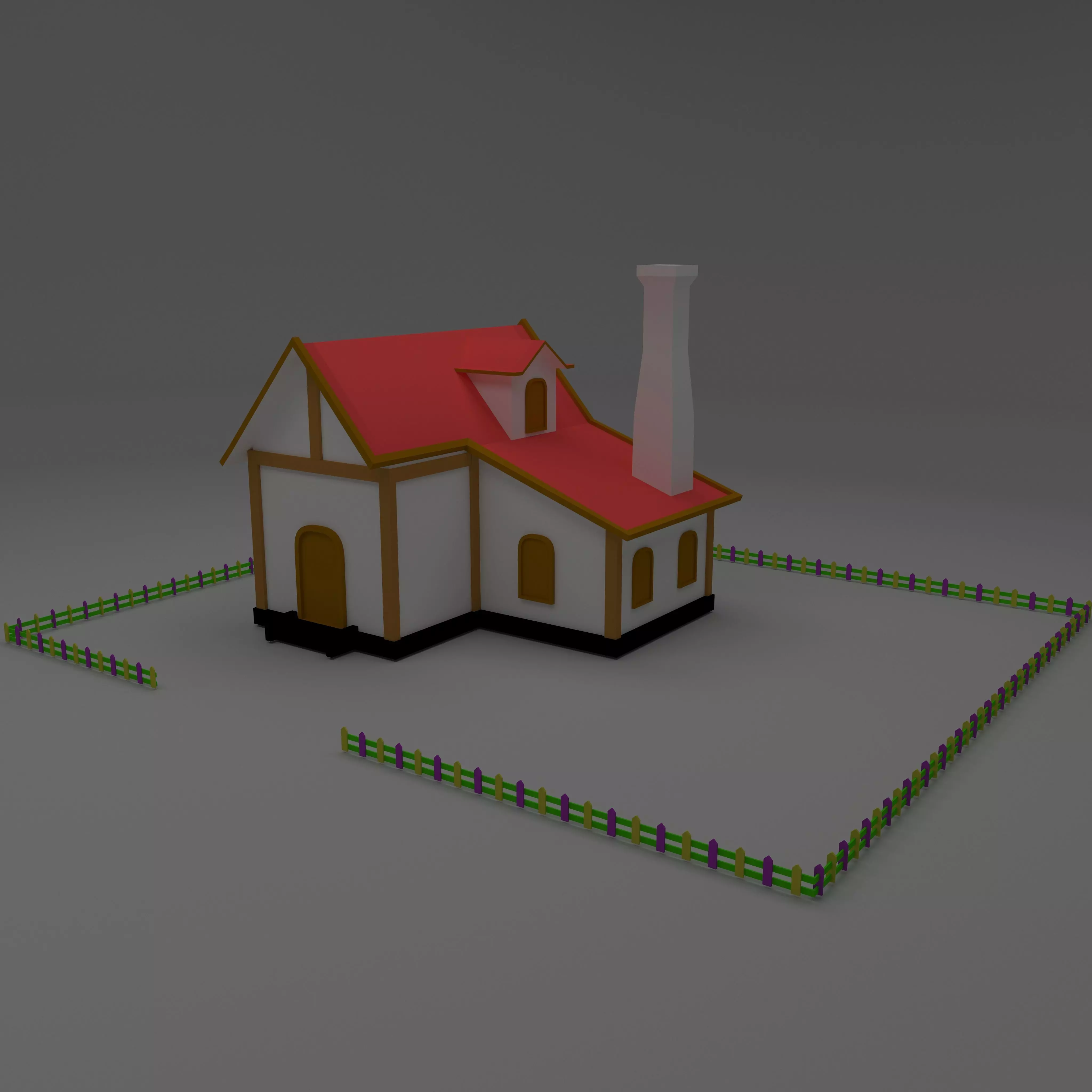 CARTOON HOUSE HOME  3D model_0