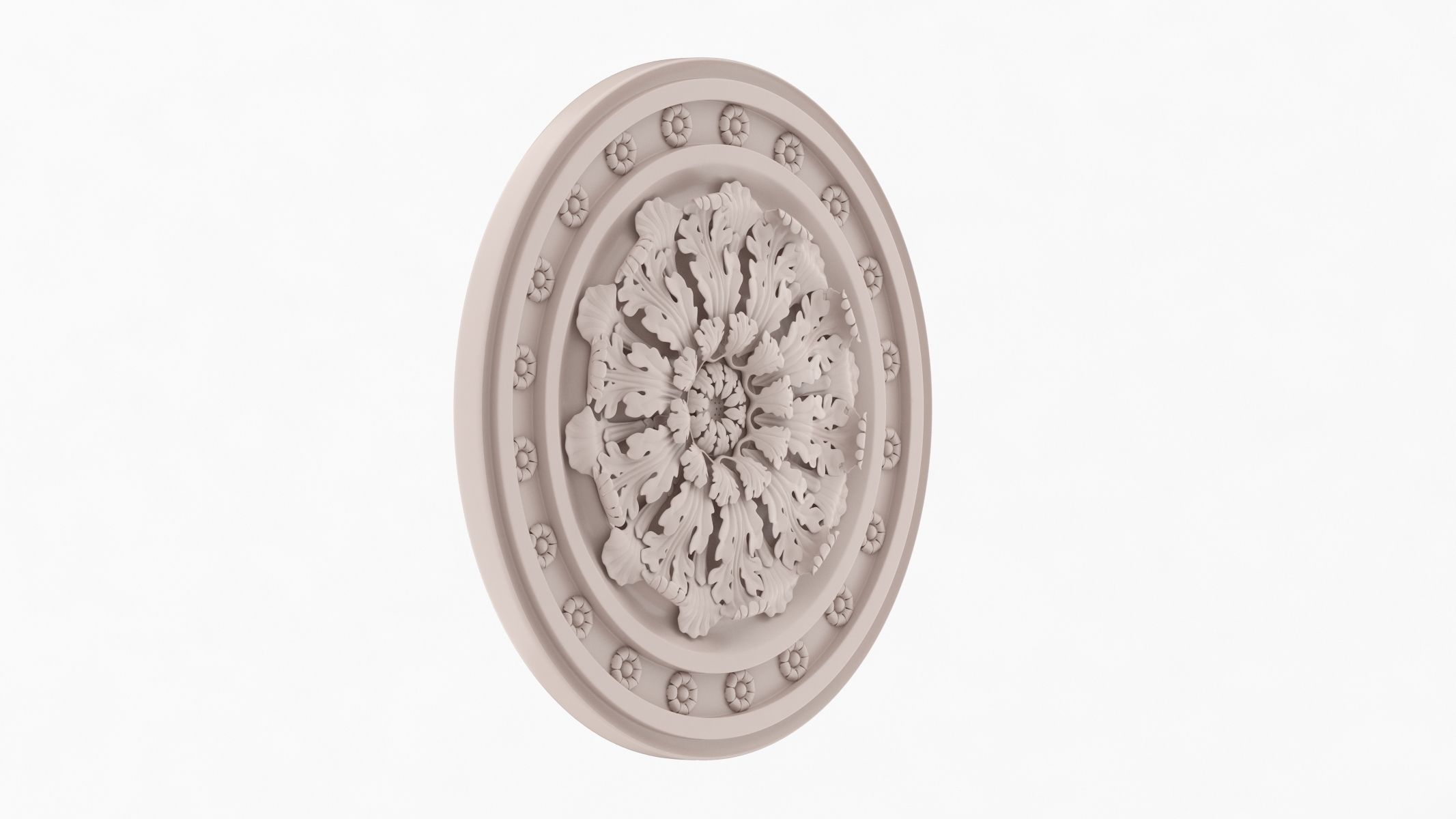 Classic Ceiling Medallion 31 3D model_1