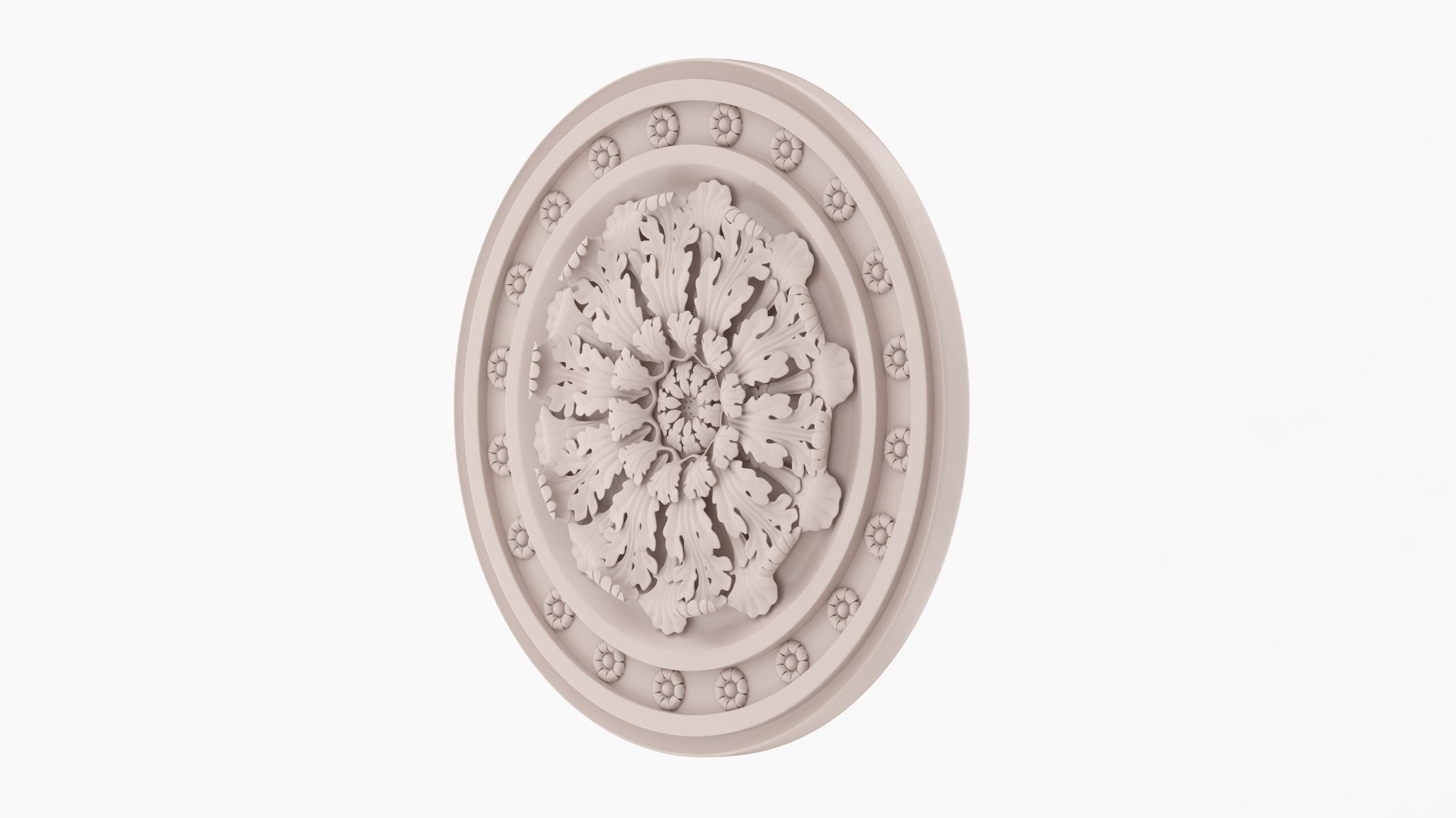 Classic Ceiling Medallion 31 3D model_2