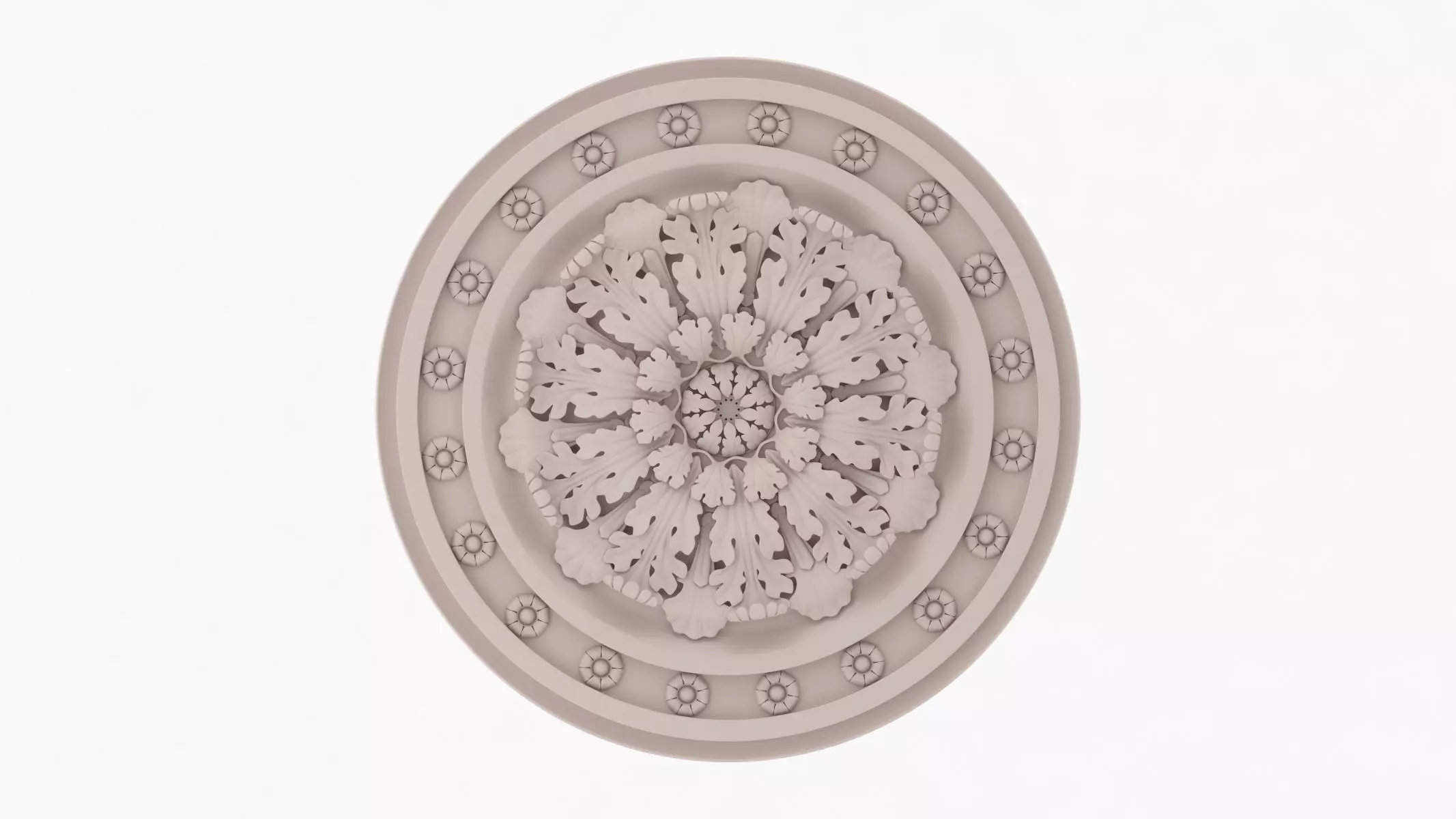 Classic Ceiling Medallion 31 3D model_0