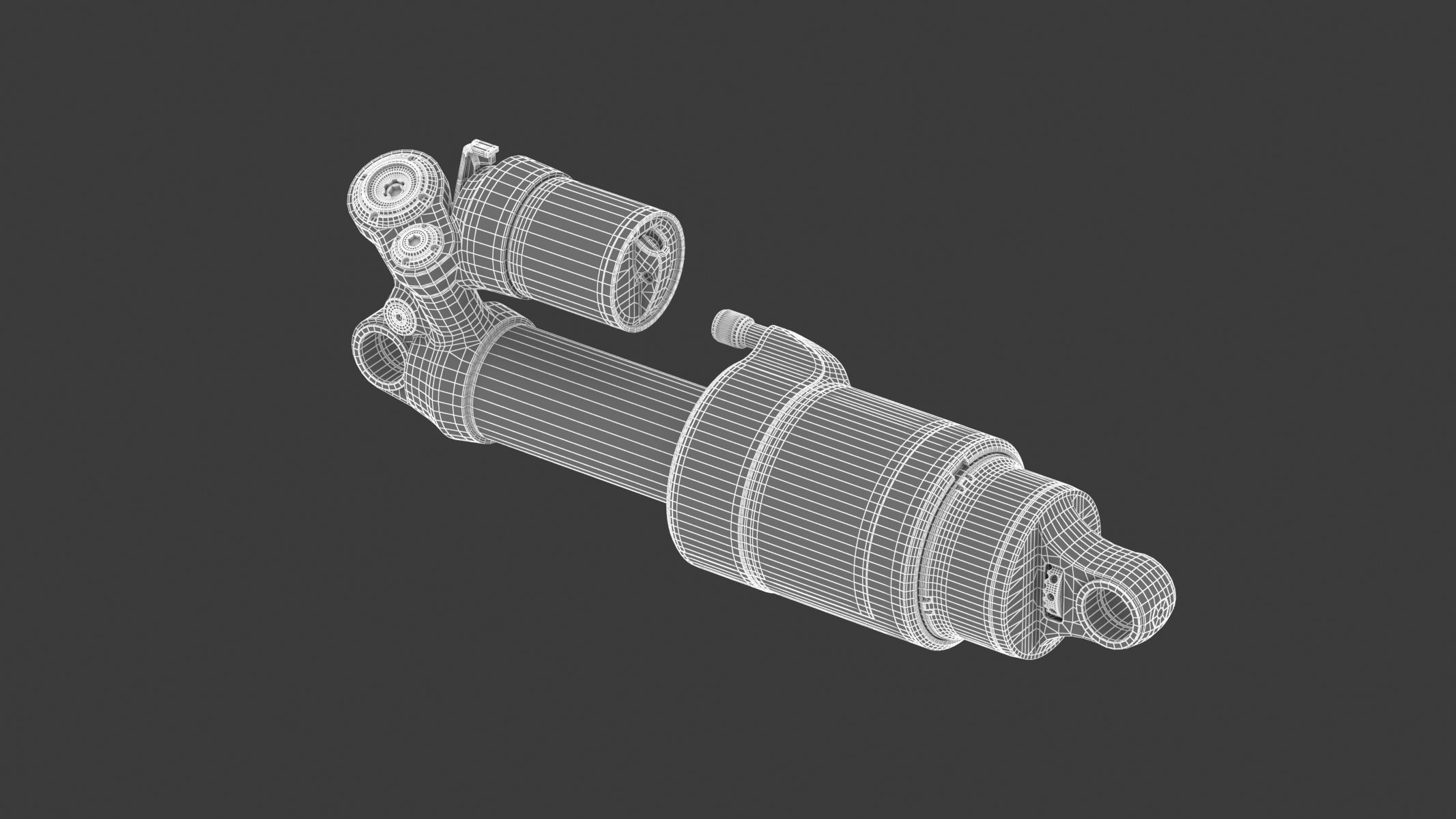 Fox Shock Float X2 Low-poly 3D model_14