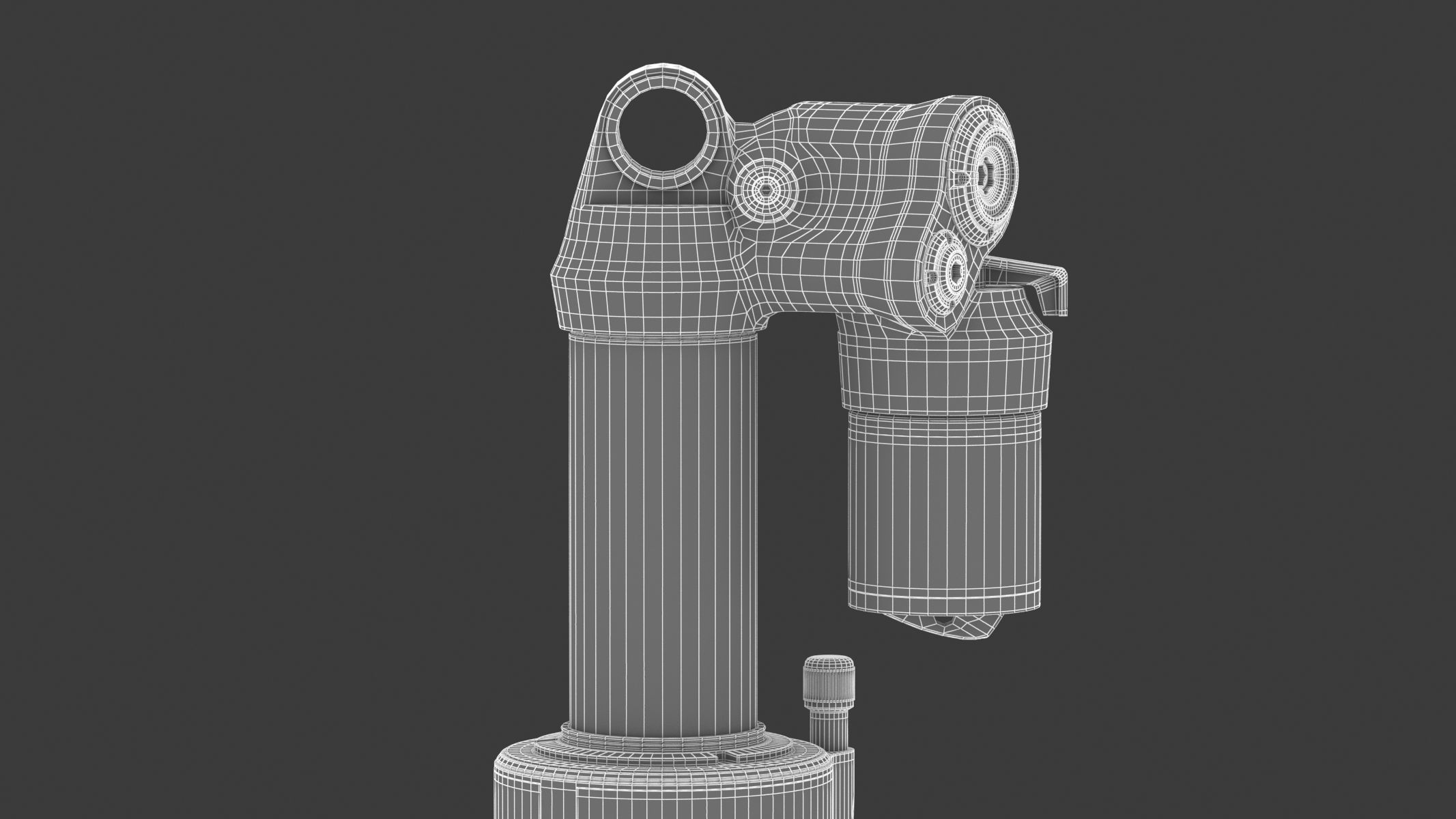 Fox Shock Float X2 Low-poly 3D model_15