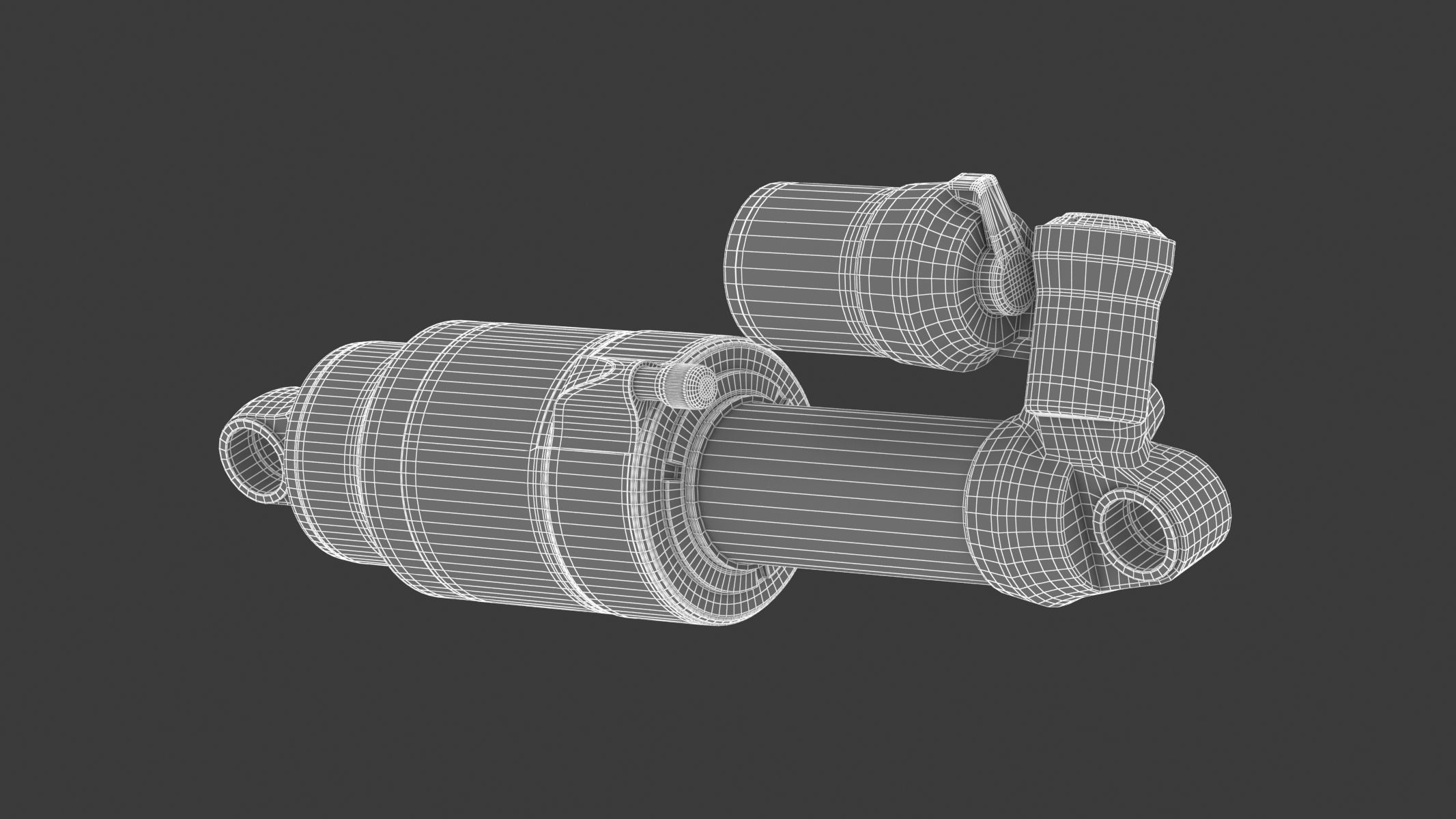 Fox Shock Float X2 Low-poly 3D model_12