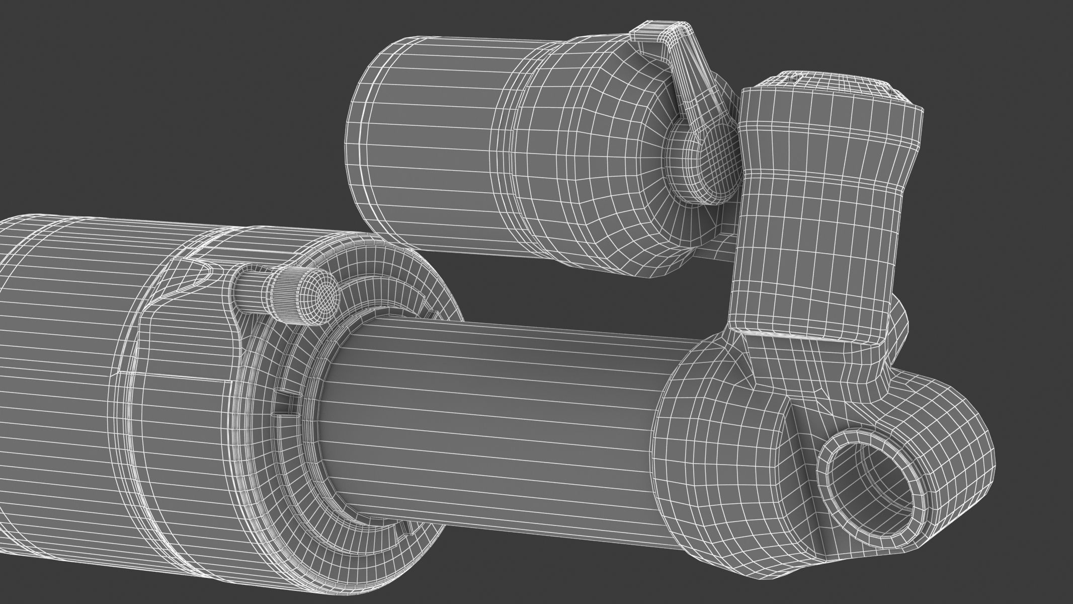 Fox Shock Float X2 Low-poly 3D model_17