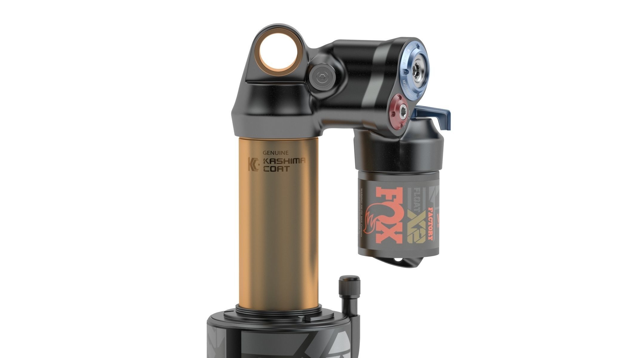 Fox Shock Float X2 Low-poly 3D model_5