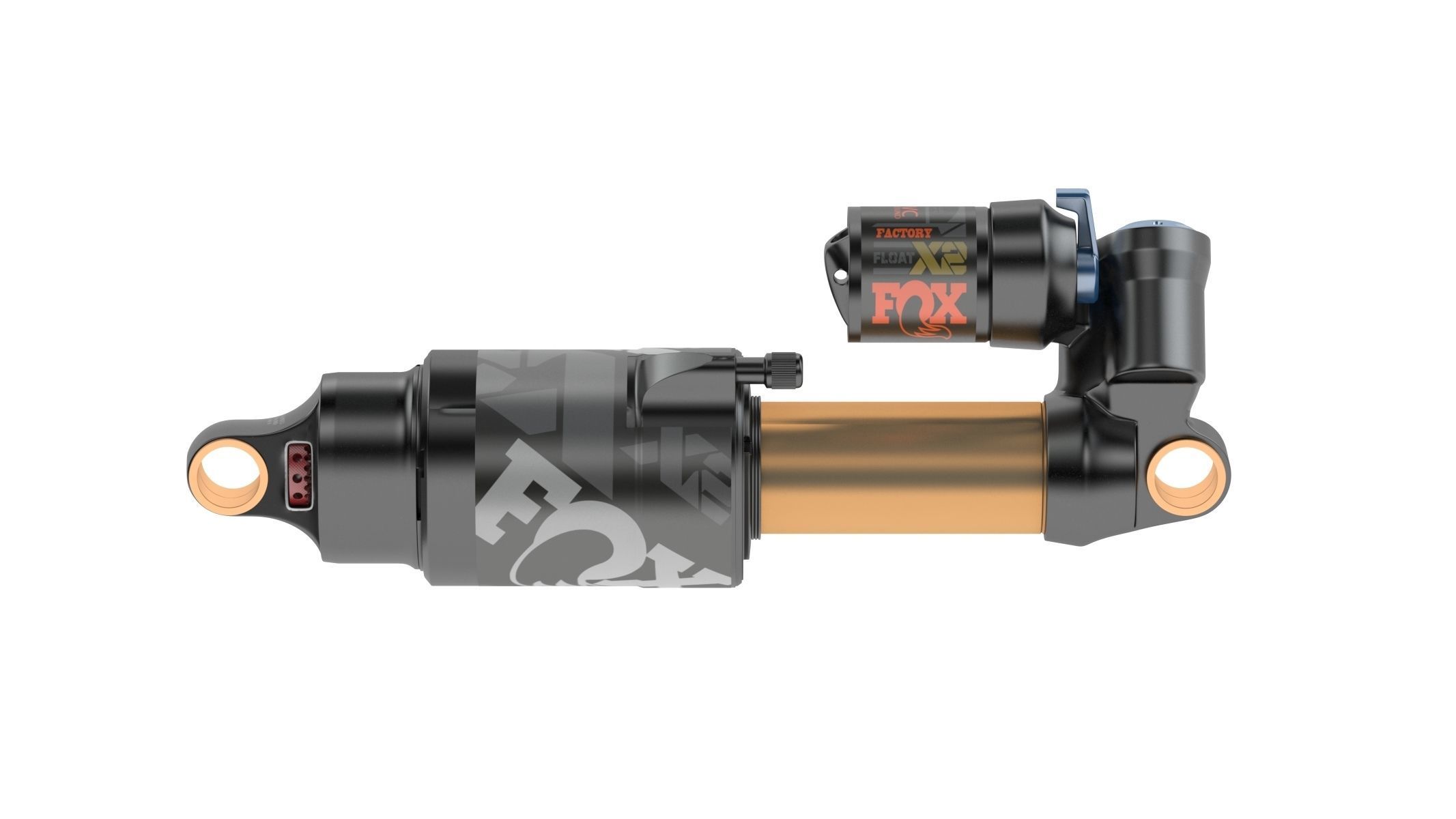 Fox Shock Float X2 Low-poly 3D model_2