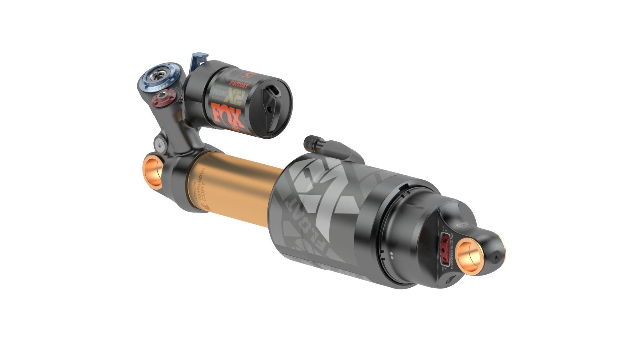 Fox Shock Float X2 Low-poly 3D model_3