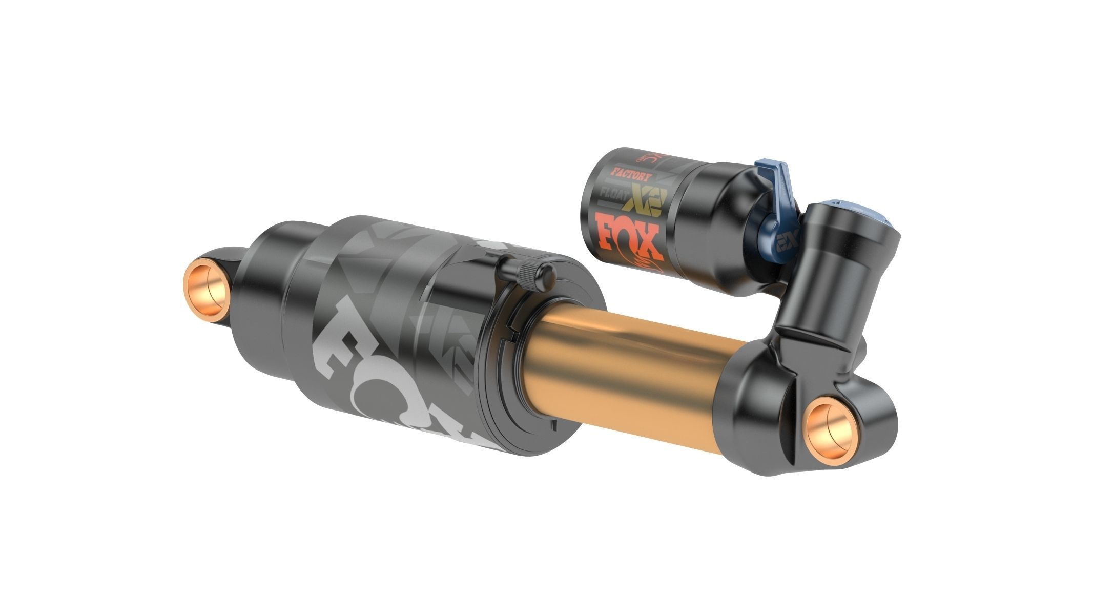 Fox Shock Float X2 Low-poly 3D model_4