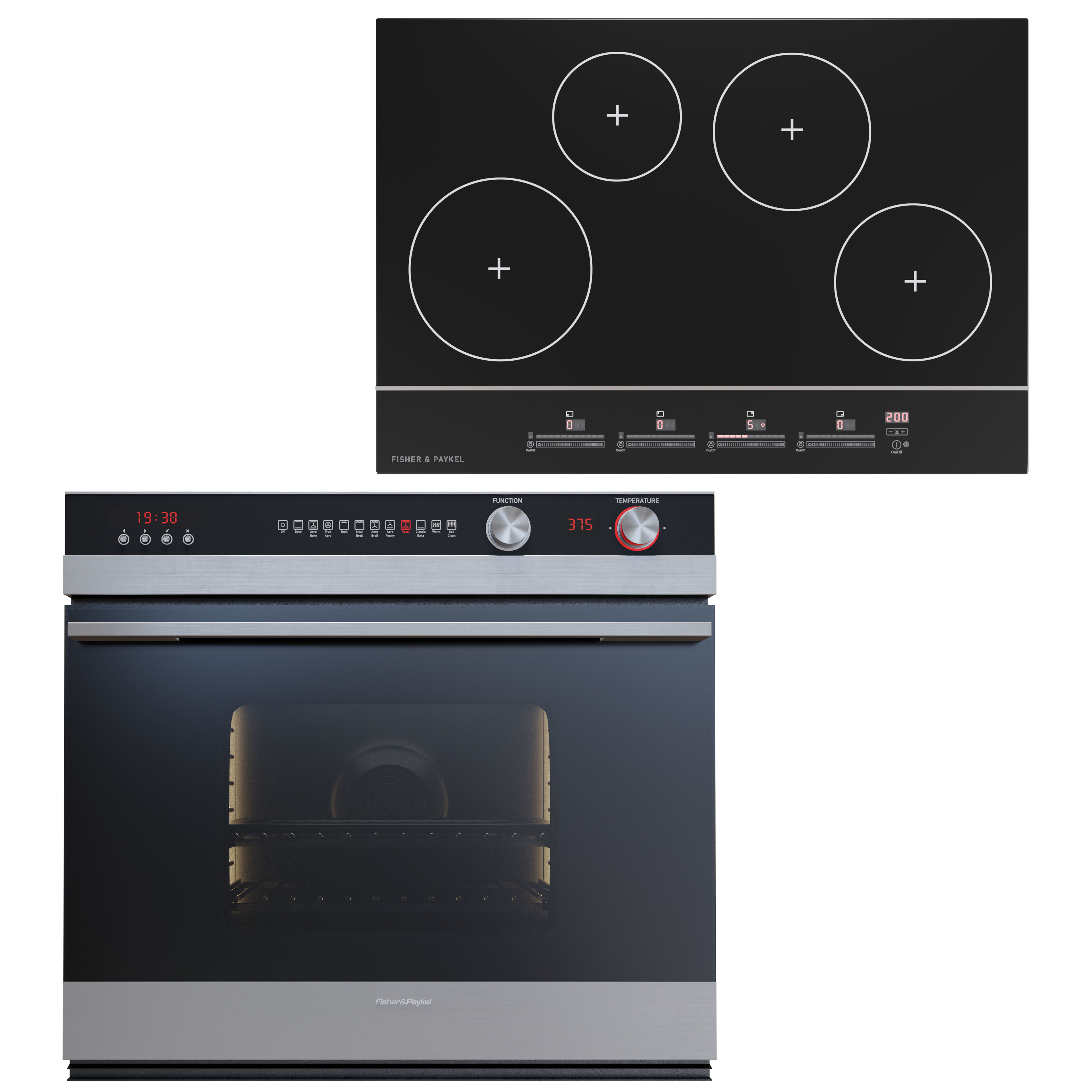 Fisher Paykel Cooktop and Built-in Oven 3D model_3