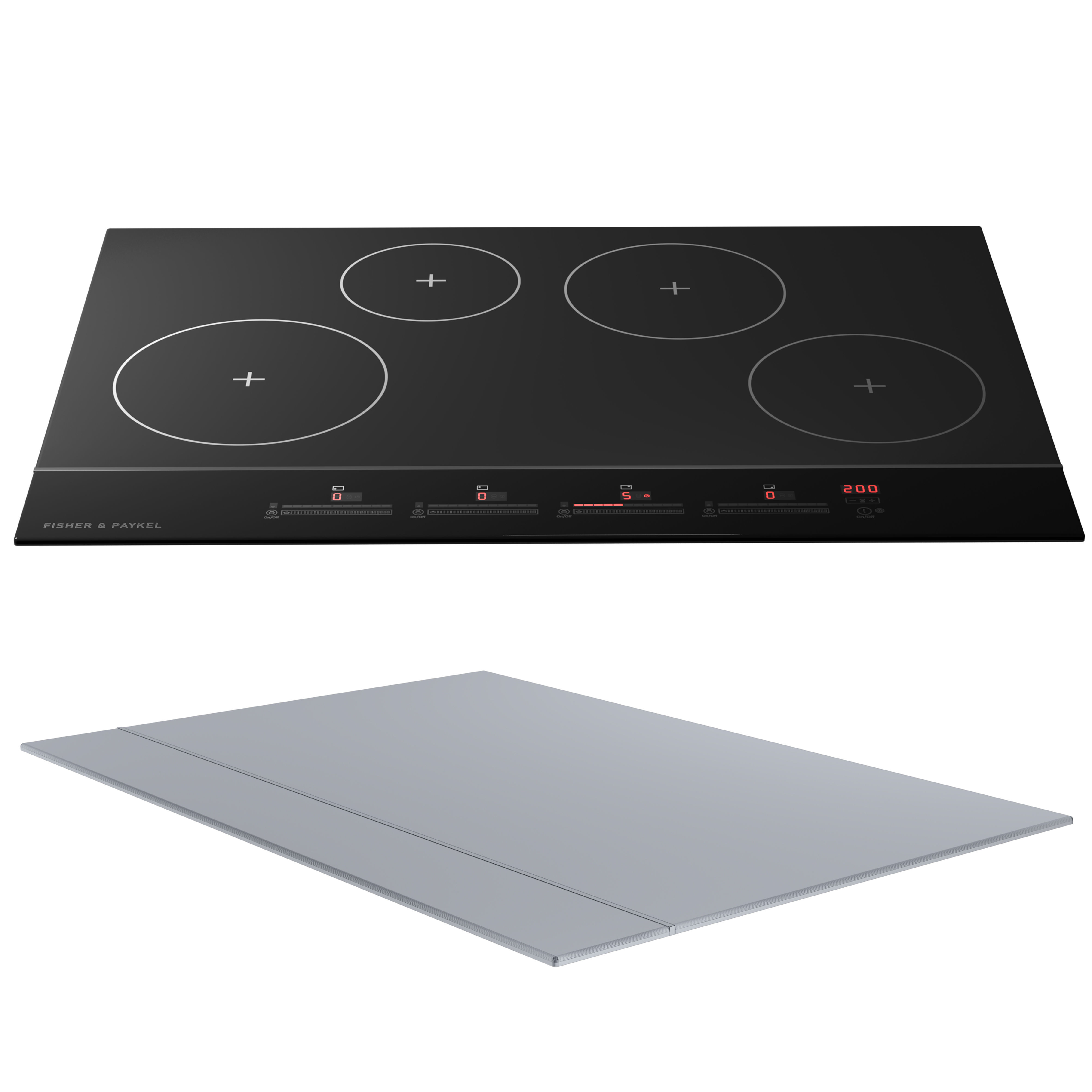 Fisher Paykel Cooktop and Built-in Oven 3D model_1
