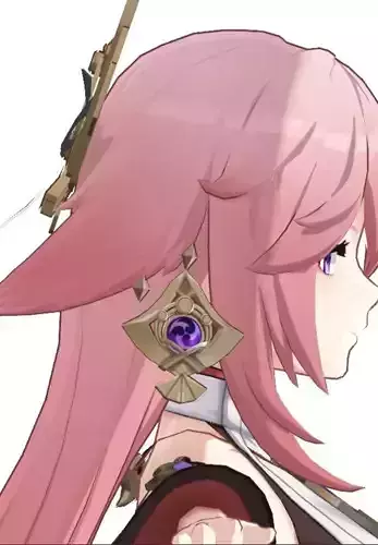 Yae Miko Vision Genshin Impact 3D print model