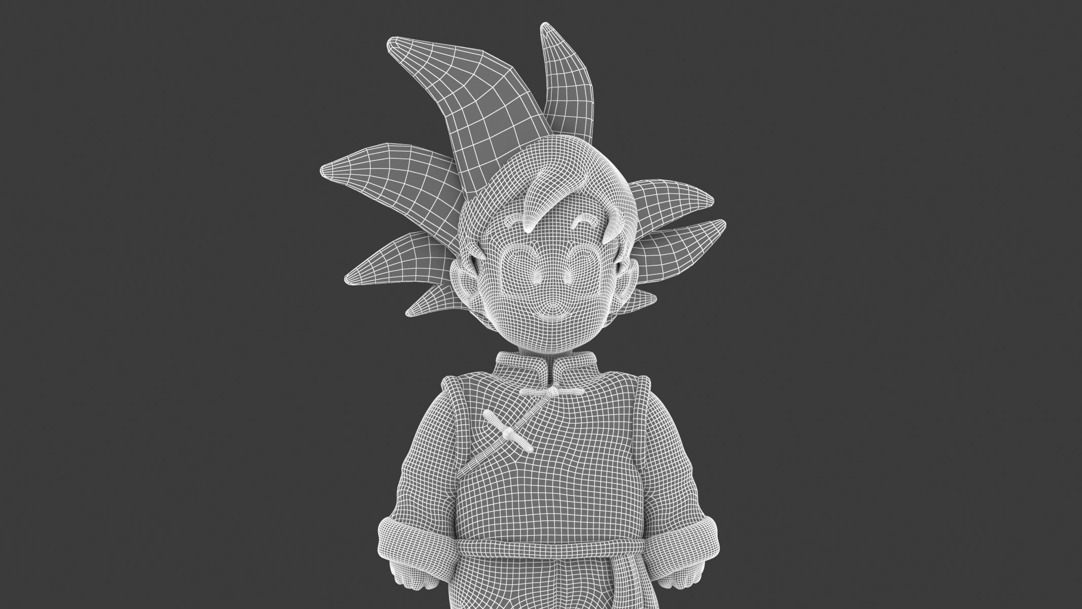 Goten Statue Low-poly 3D model_15