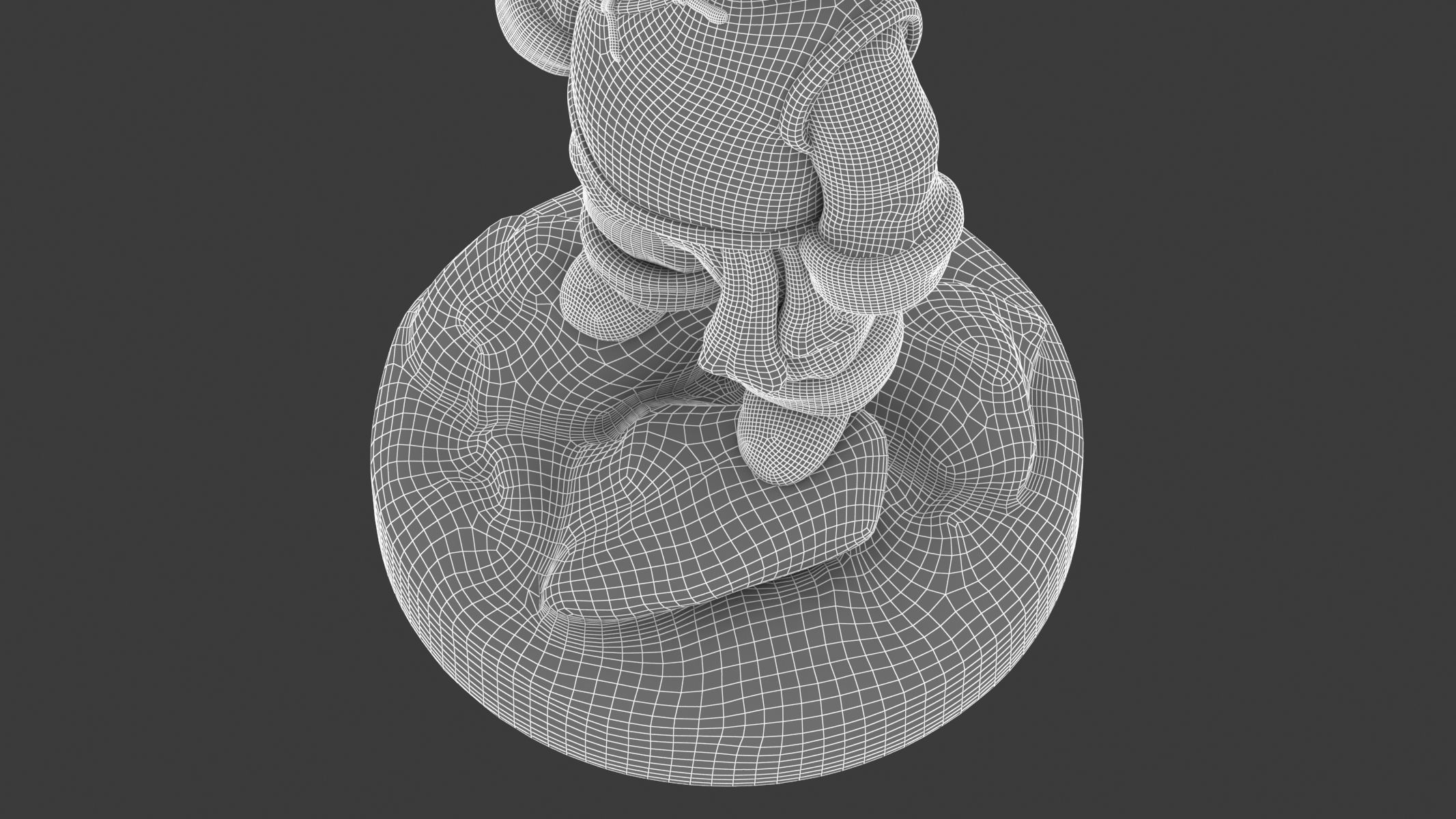 Goten Statue Low-poly 3D model_19