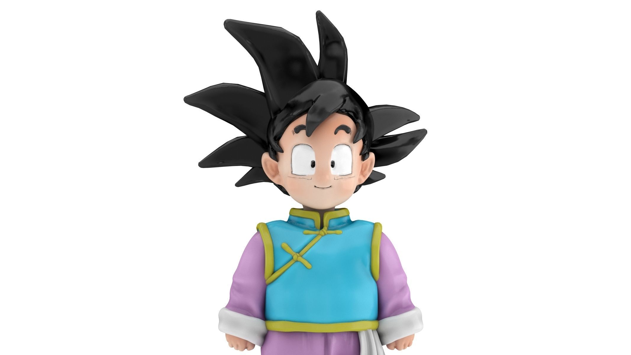 Goten Statue Low-poly 3D model_5