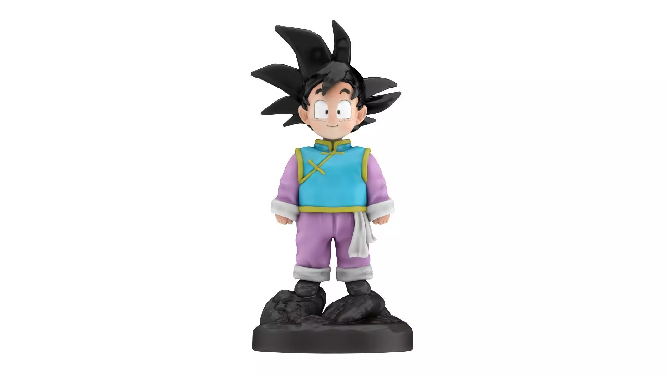 Goten Statue Low-poly 3D model_0
