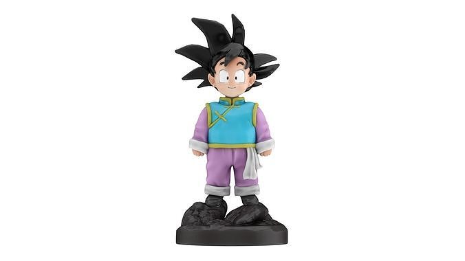 Goten Statue Low-poly 3D model