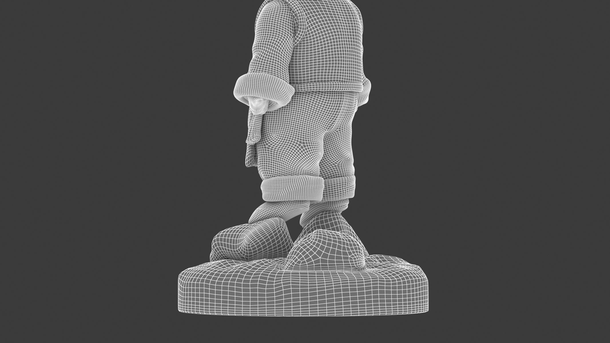Goten Statue Low-poly 3D model_18