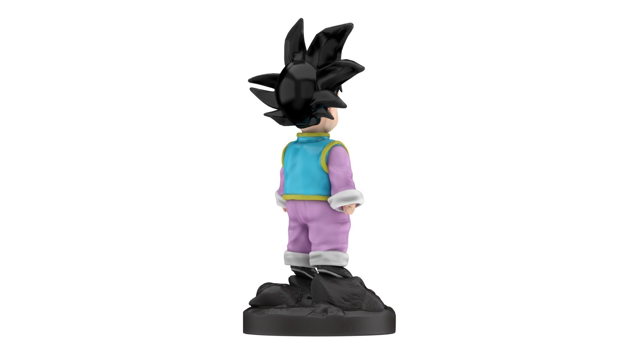 Goten Statue Low-poly 3D model_2