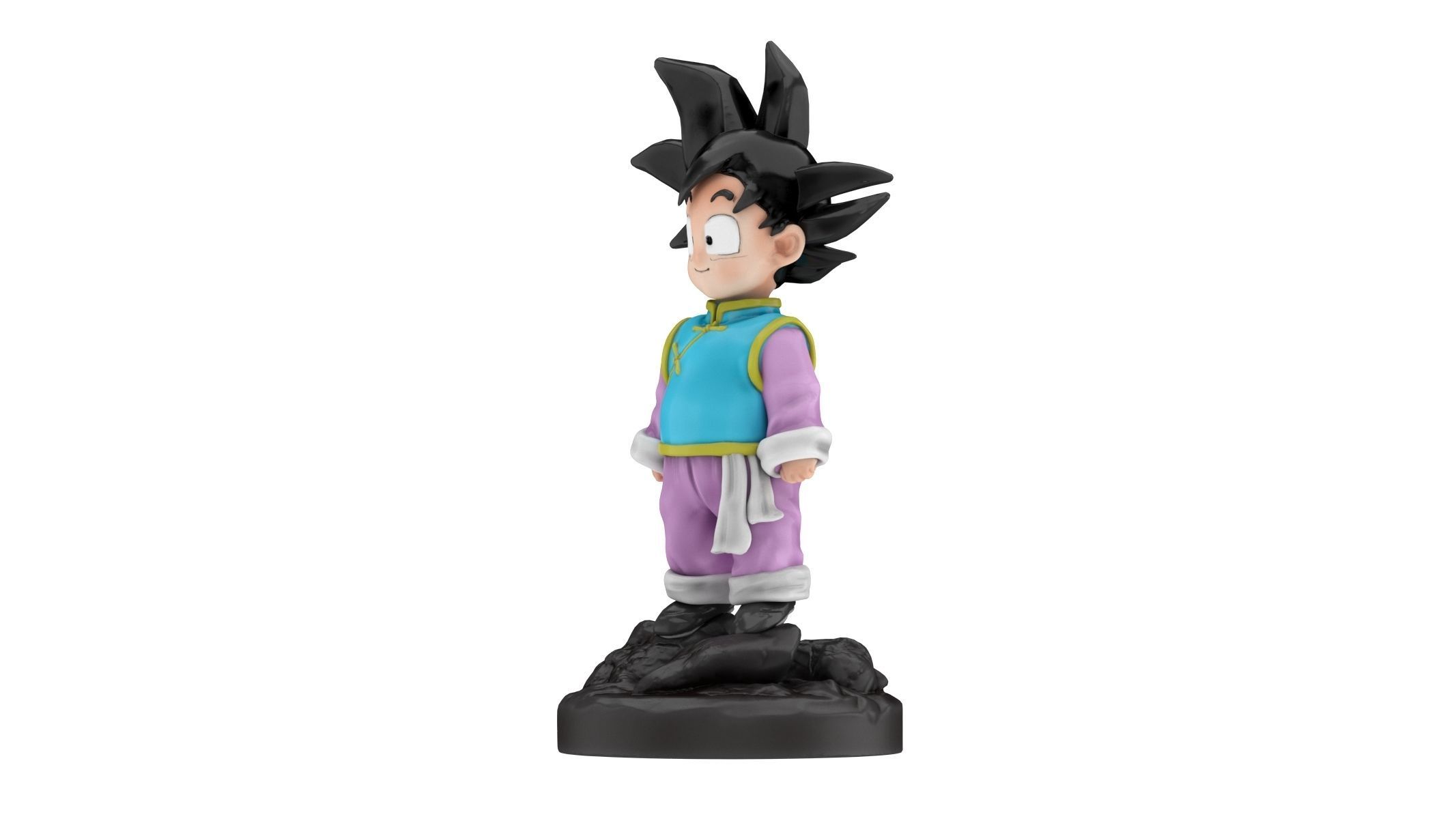 Goten Statue Low-poly 3D model_4