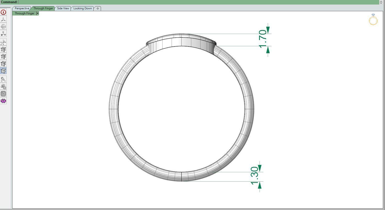 Number rings 3D print model_6