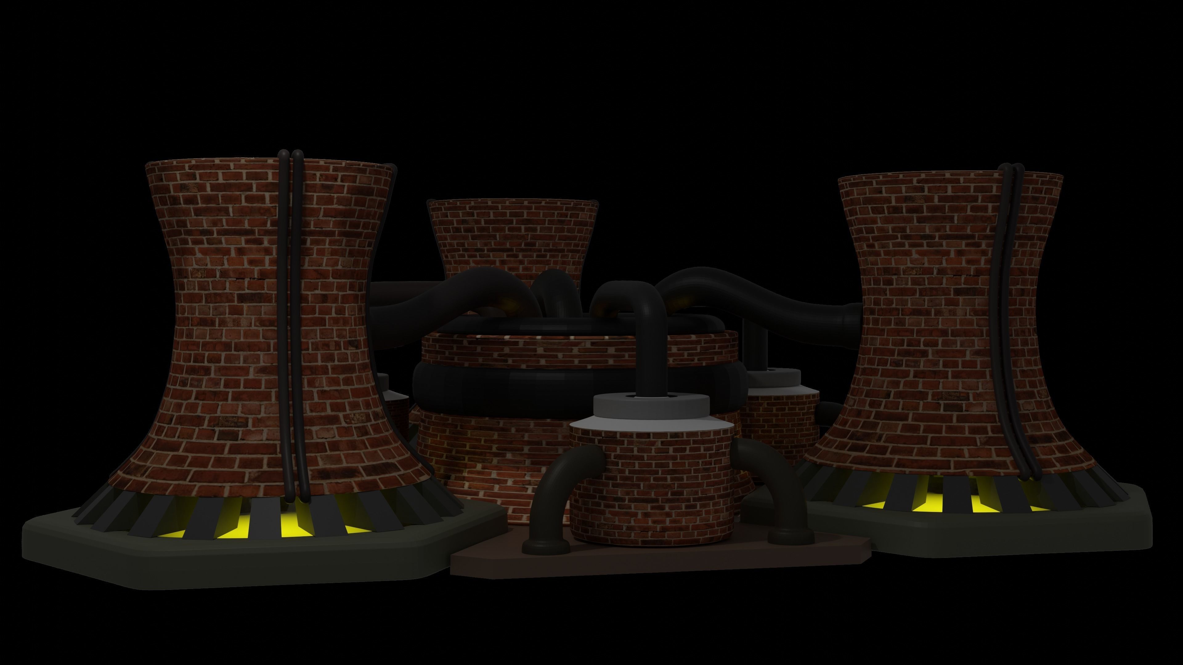red alert 2 soviet nuclear reactor  3D model_3