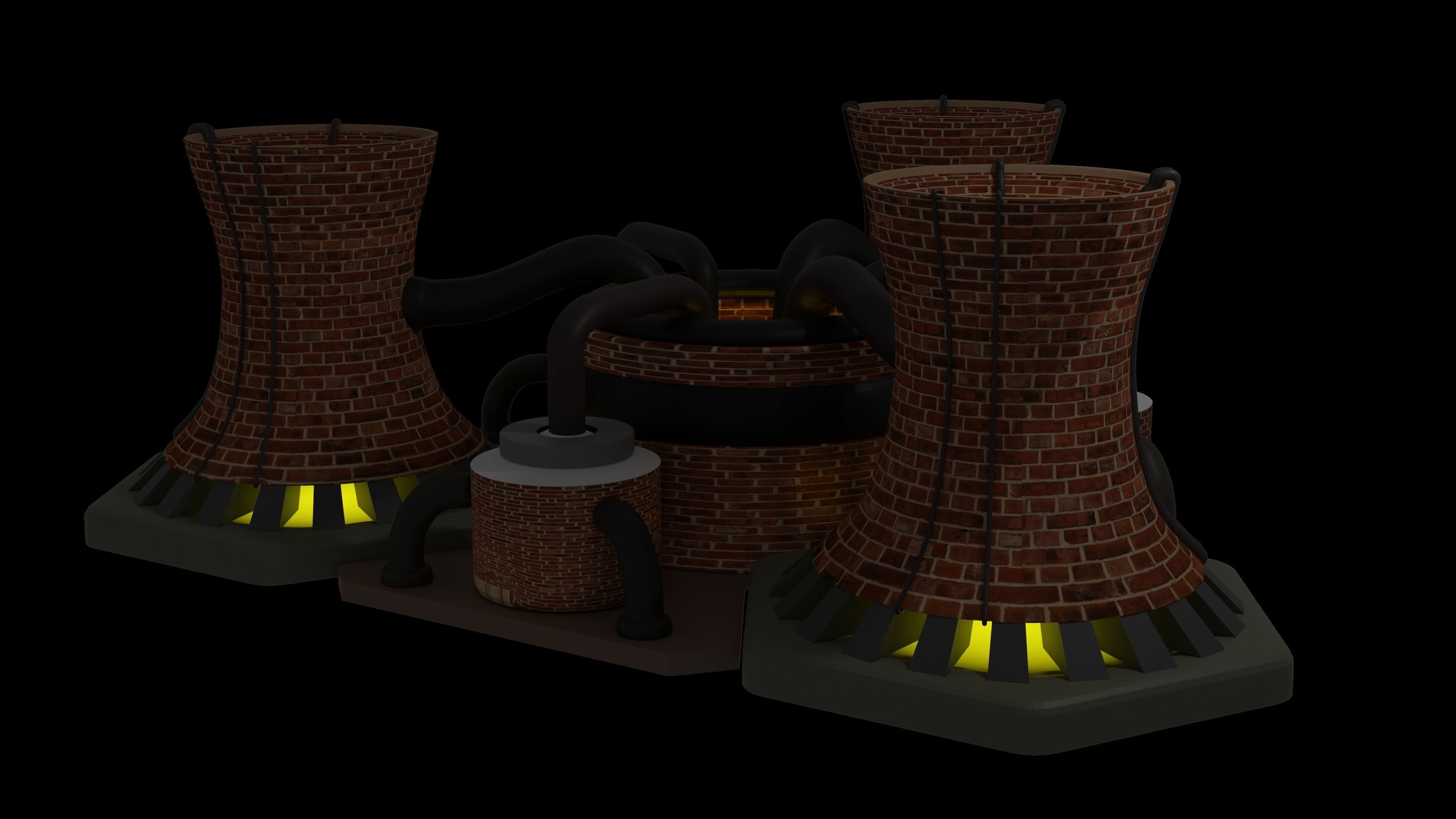 red alert 2 soviet nuclear reactor  3D model_4