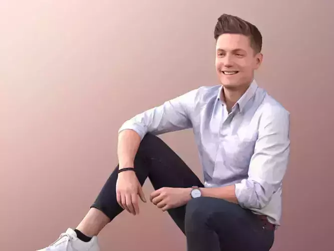 Dan 10370 - Elegant Man Sitting