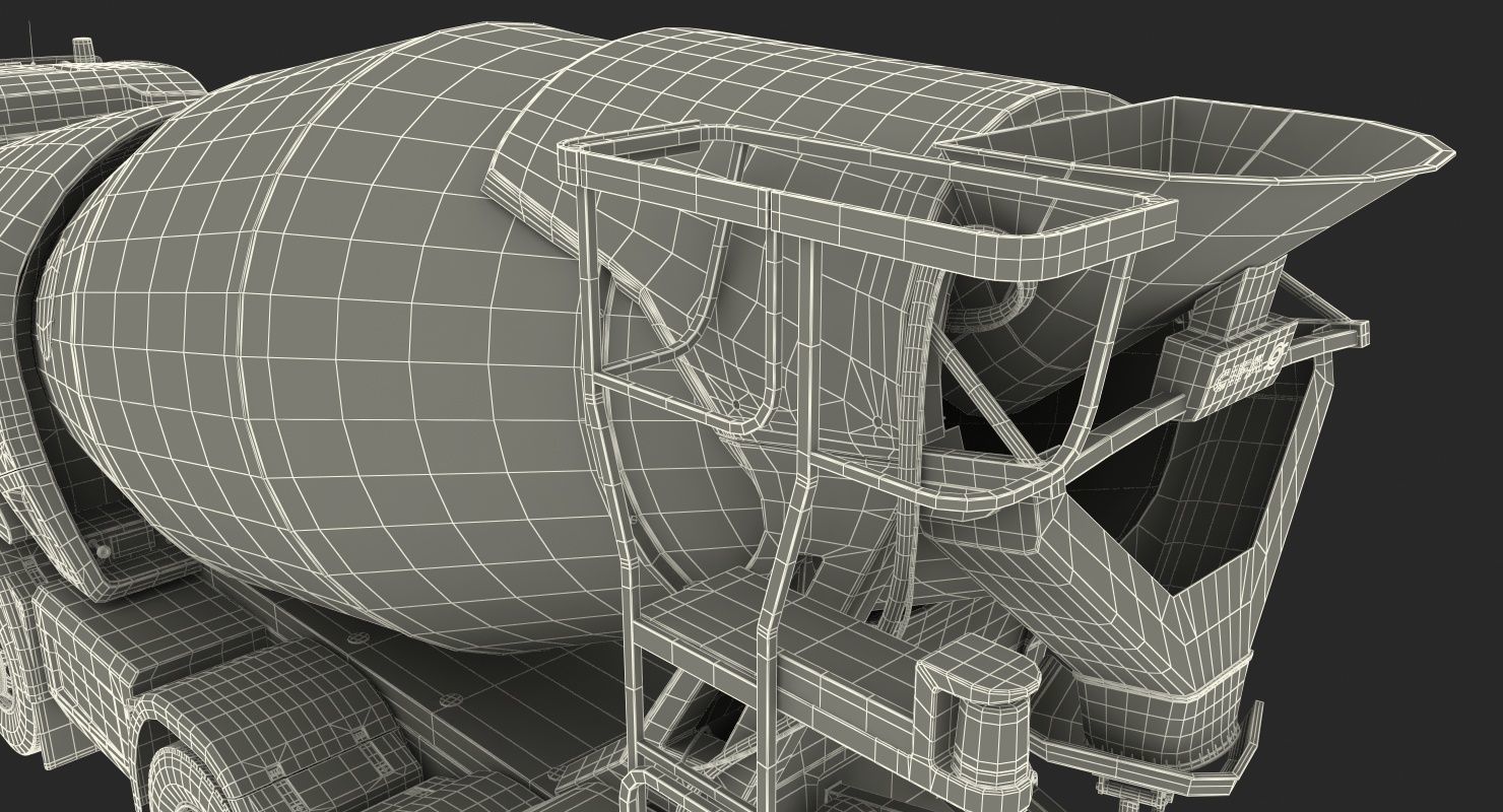 Electric Hybrid Mixer Truck Energya E9 3D model_26