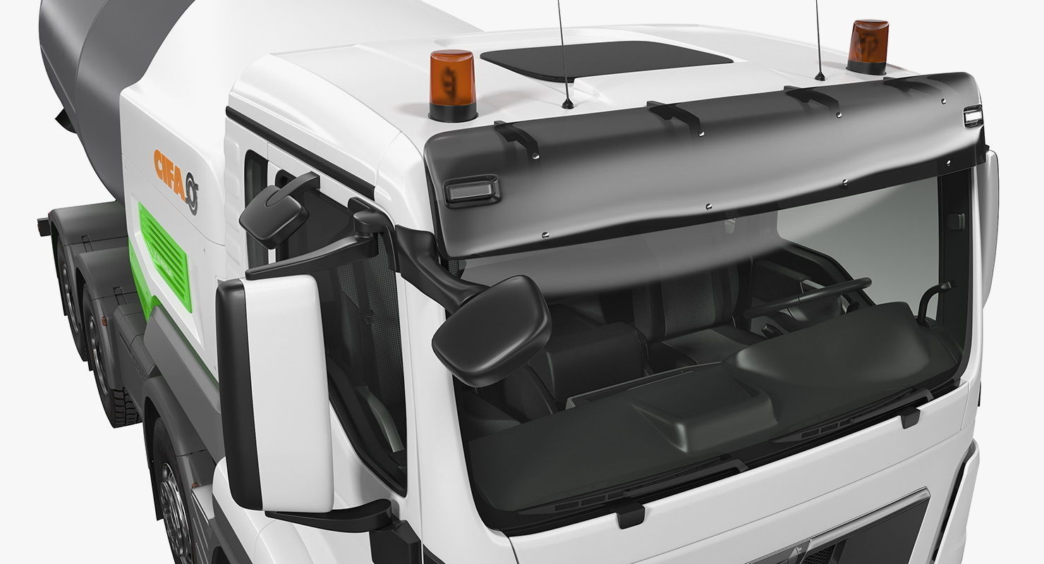 Electric Hybrid Mixer Truck Energya E9 3D model_10