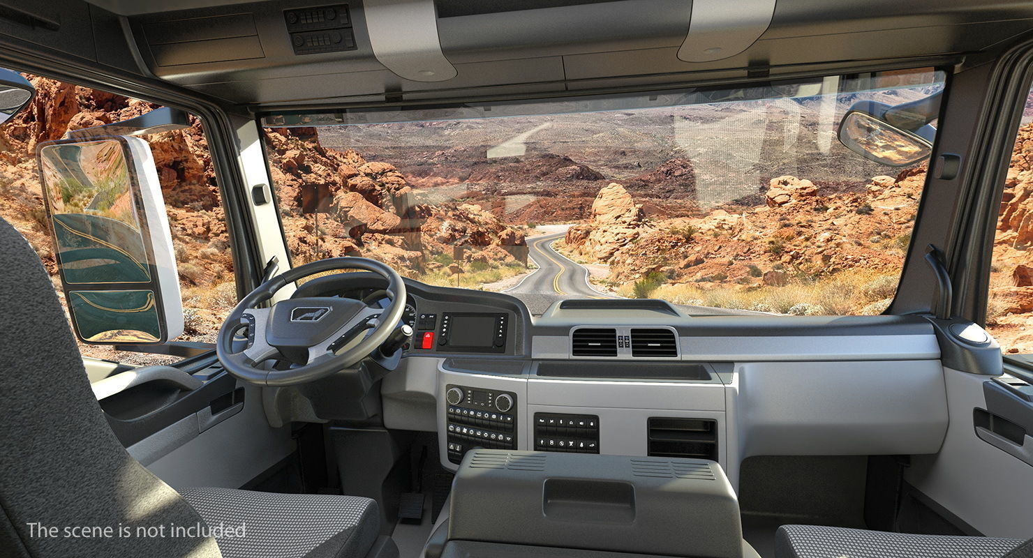 Electric Hybrid Mixer Truck Energya E9 3D model_4