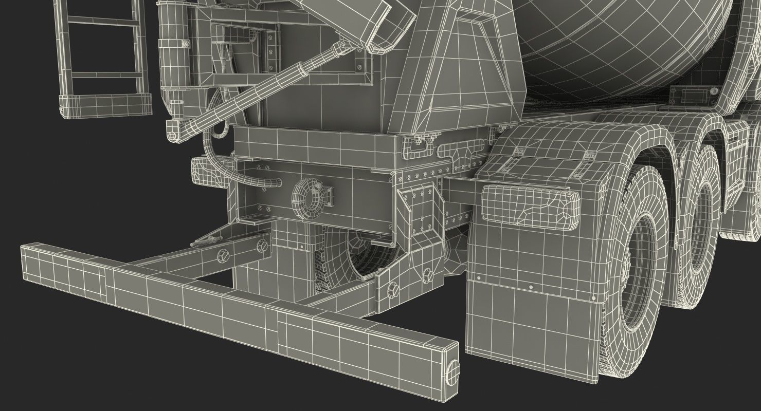 Electric Hybrid Mixer Truck Energya E9 3D model_27