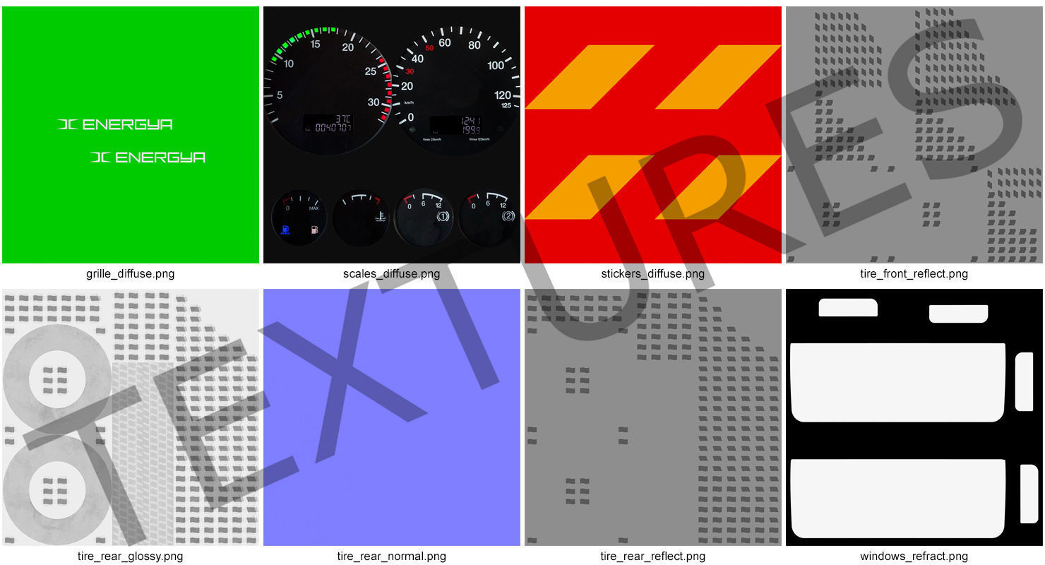 Electric Hybrid Mixer Truck Energya E9 3D model_22