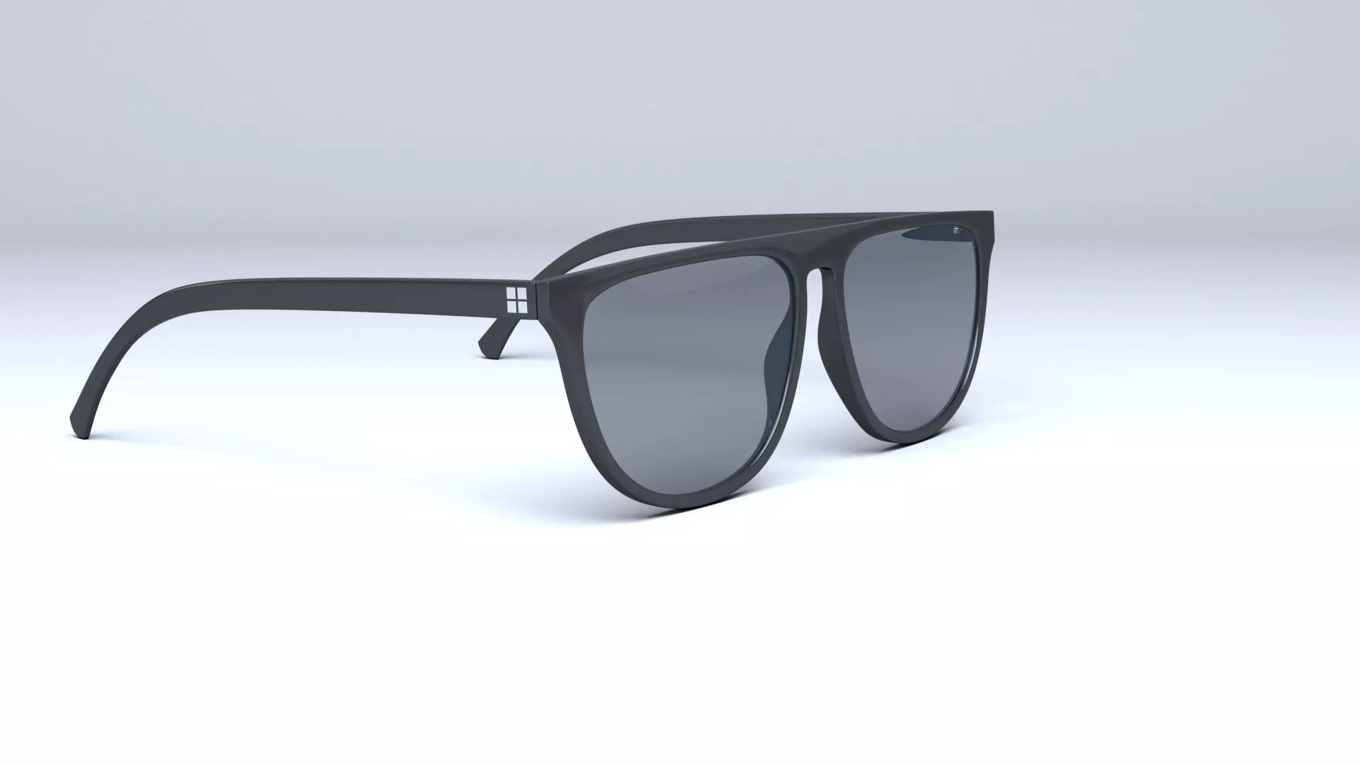 Classic unisex Givenchy Eyewear GV Straight Brow Sunglasses Low-poly 3D model_0