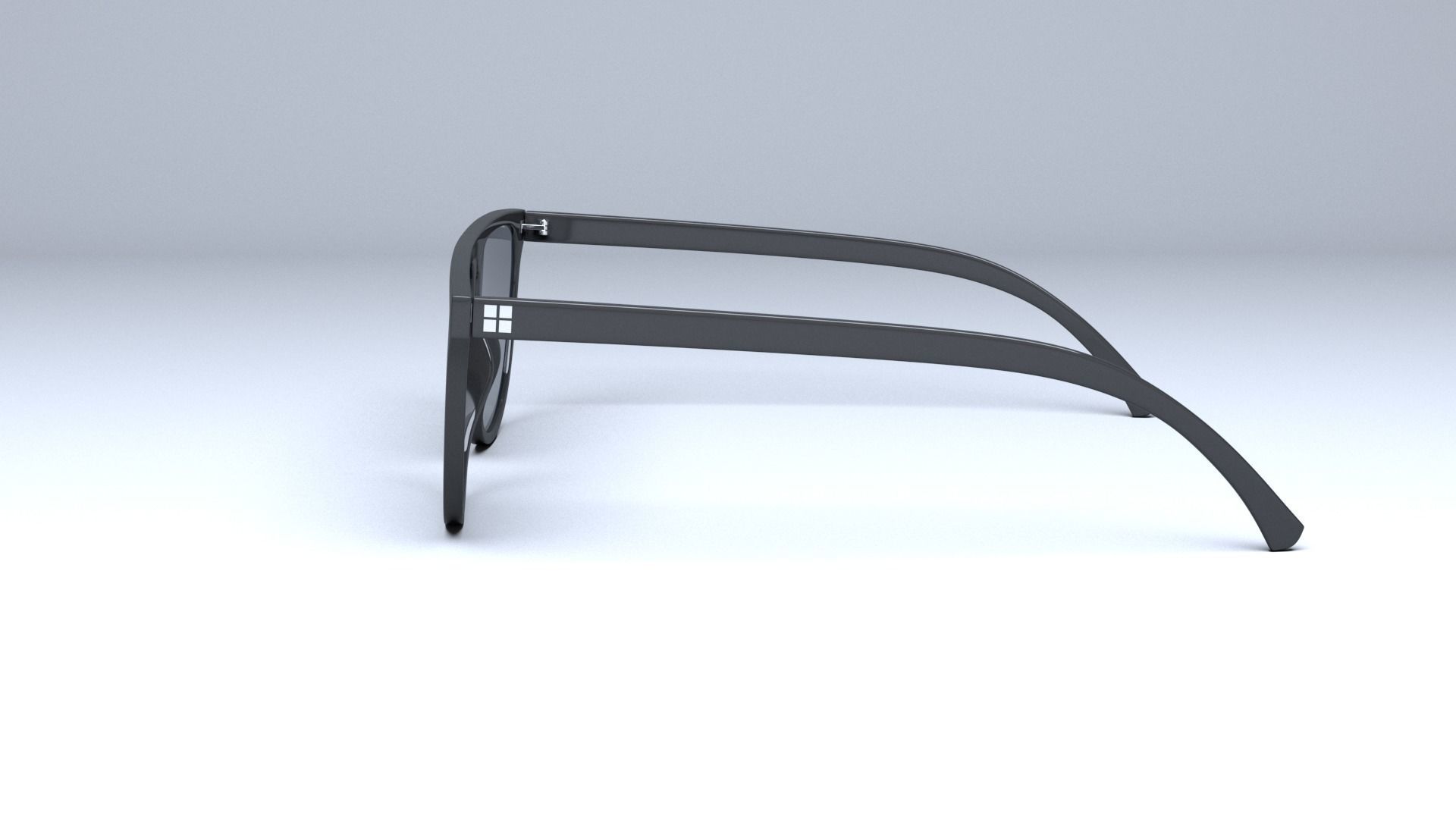 Classic unisex Givenchy Eyewear GV Straight Brow Sunglasses Low-poly 3D model_8