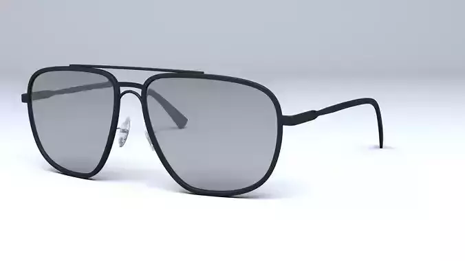 Tom Ford Aviator Len sunglasses Low-poly 3D model