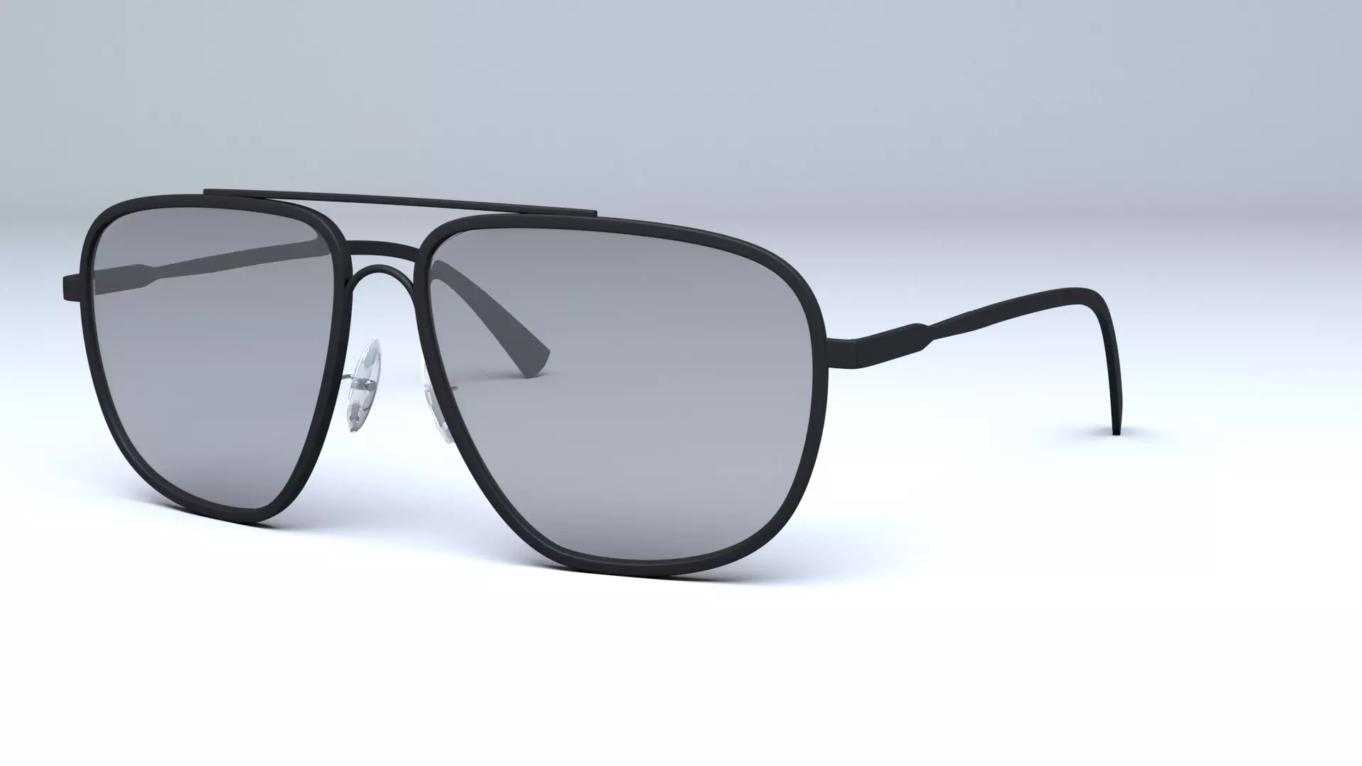 Tom Ford Aviator Len sunglasses Low-poly 3D model_0