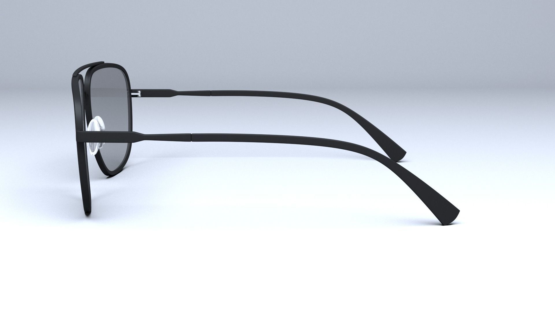 Tom Ford Aviator Len sunglasses Low-poly 3D model_2