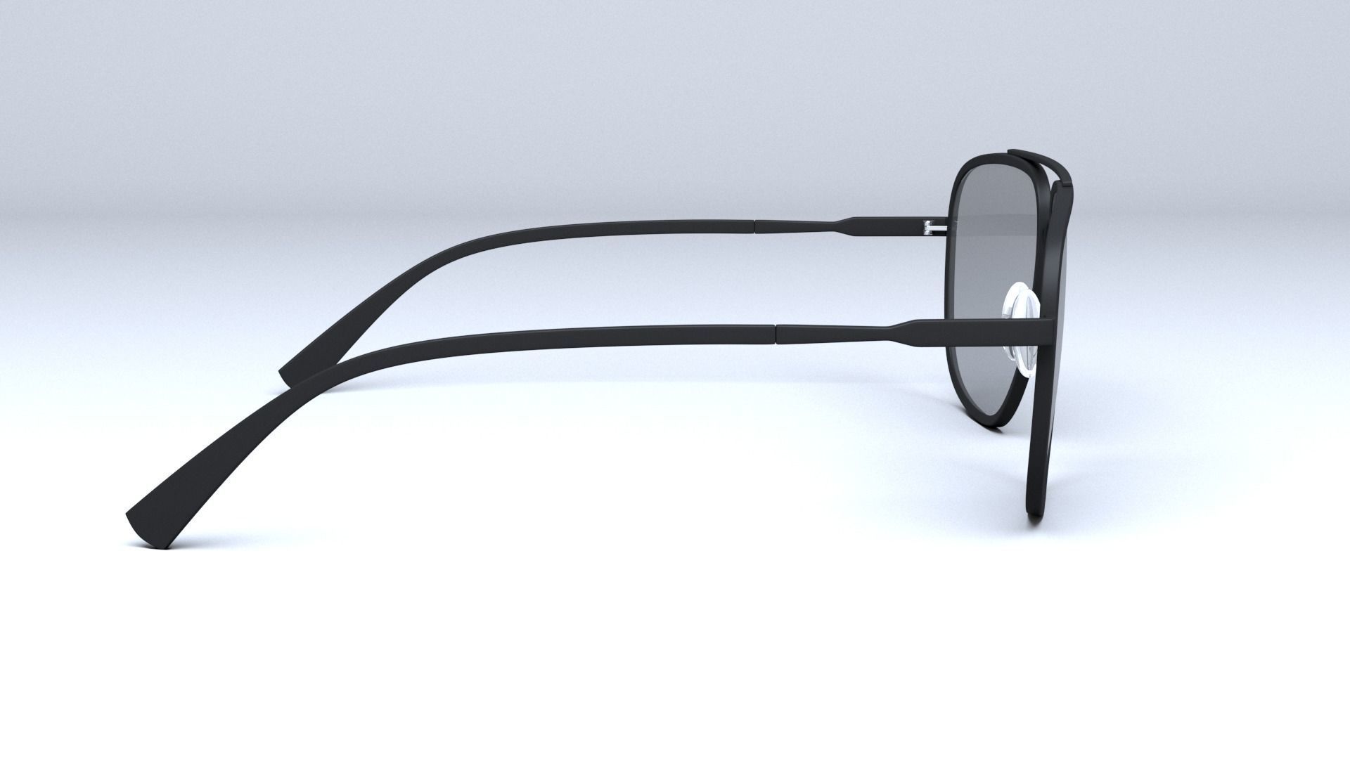 Tom Ford Aviator Len sunglasses Low-poly 3D model_10