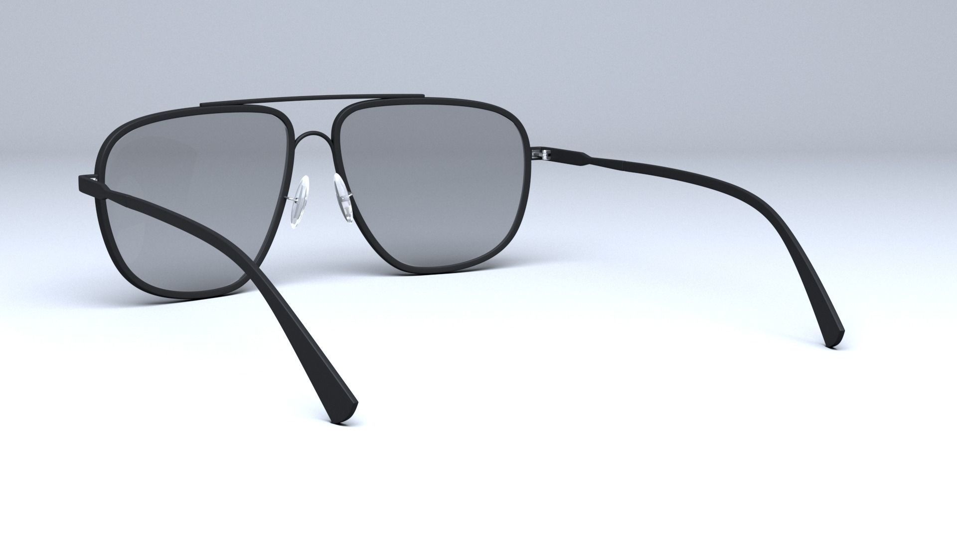 Tom Ford Aviator Len sunglasses Low-poly 3D model_4