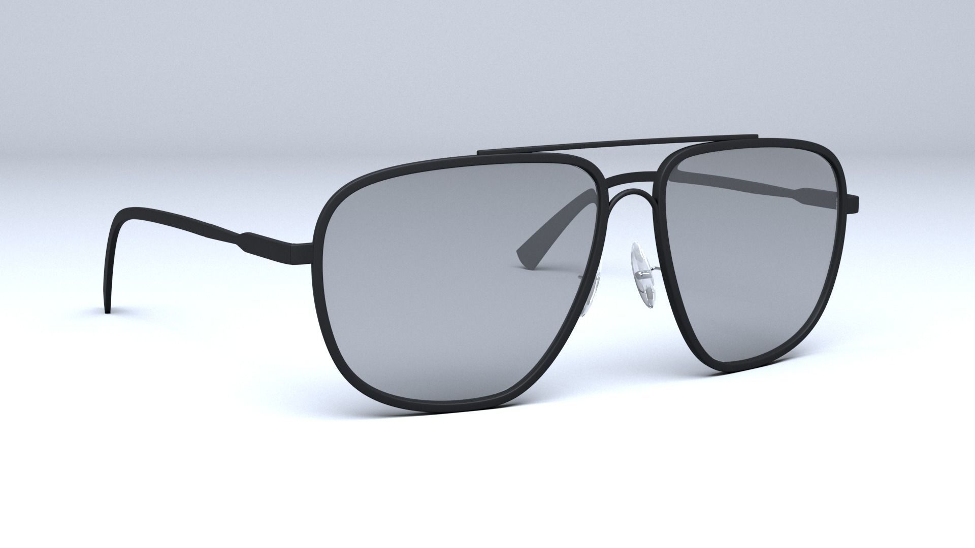 Tom Ford Aviator Len sunglasses Low-poly 3D model_6