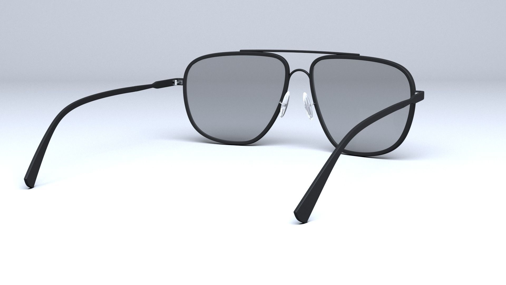 Tom Ford Aviator Len sunglasses Low-poly 3D model_12