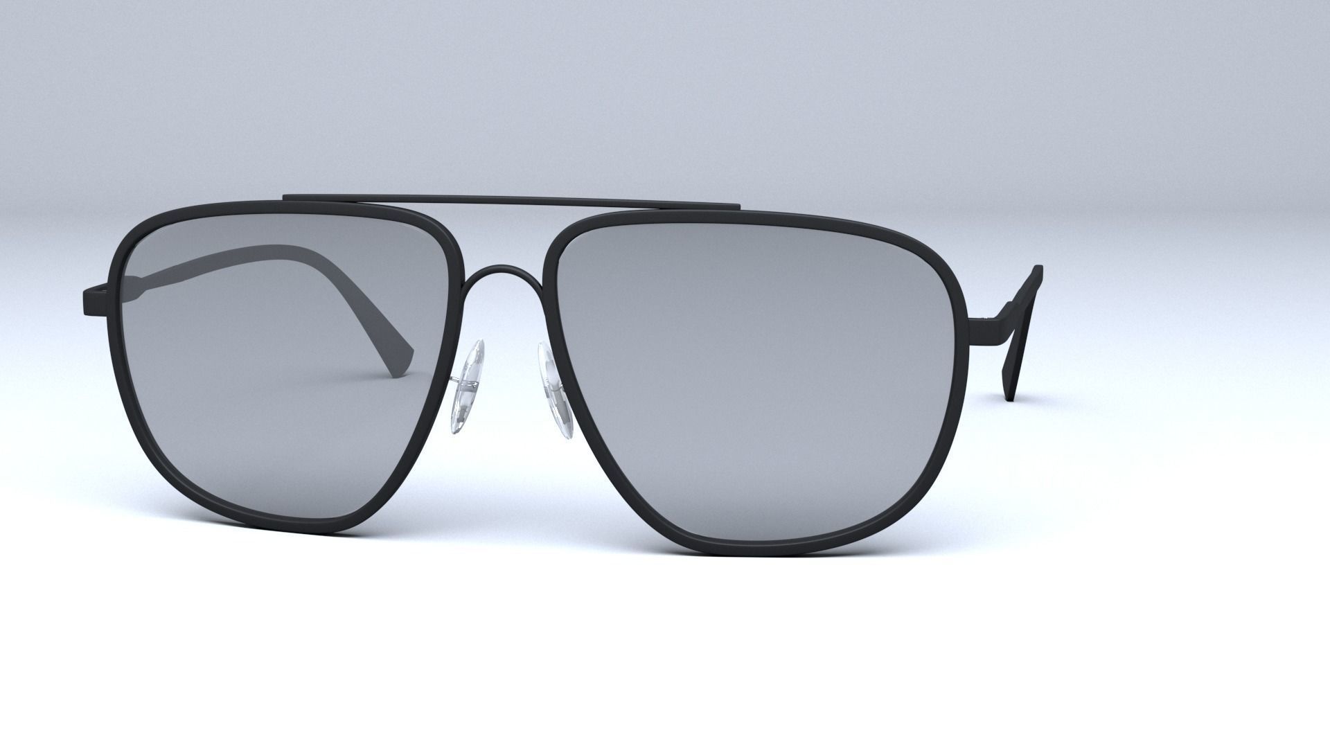 Tom Ford Aviator Len sunglasses Low-poly 3D model_8