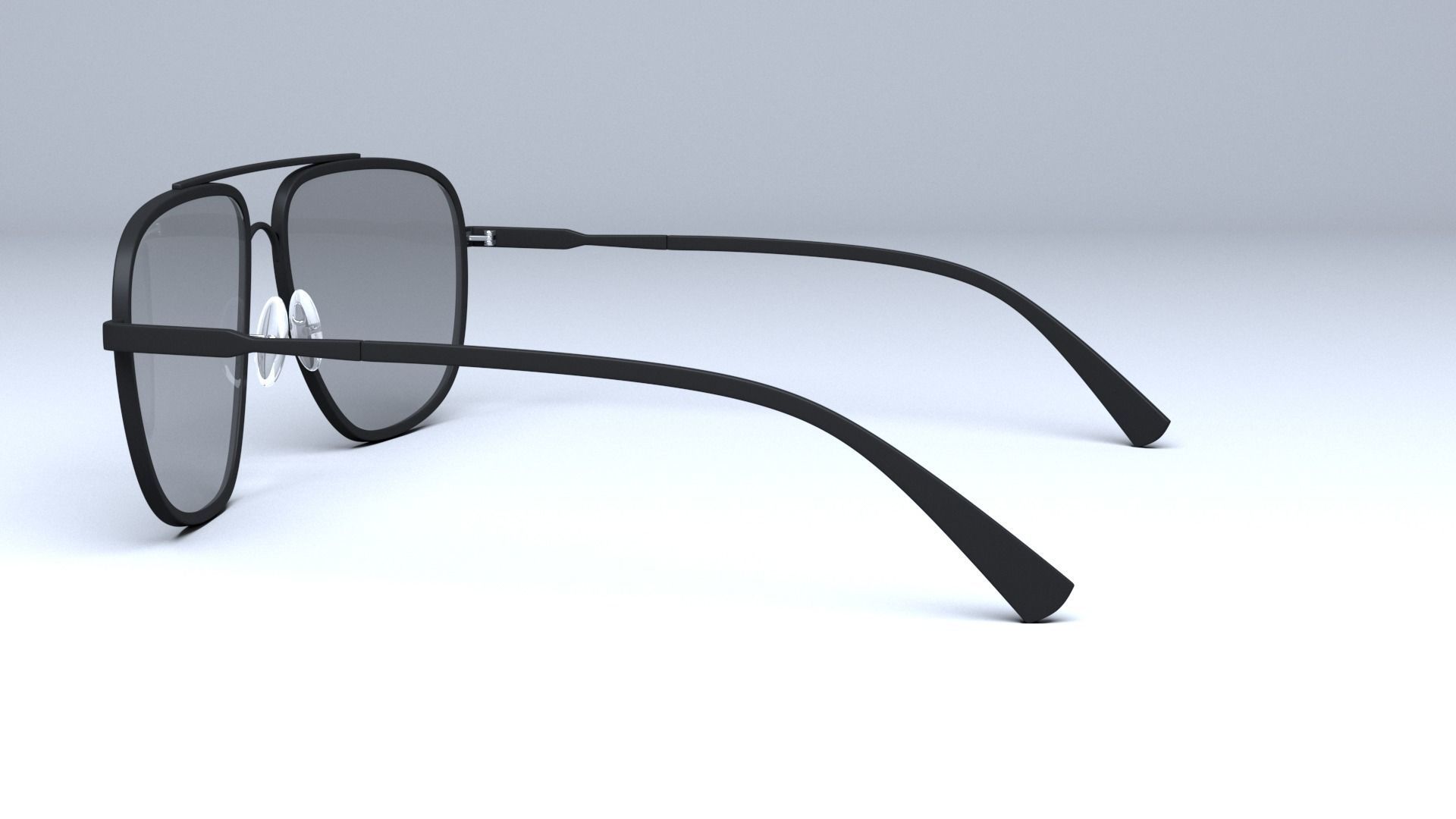 Tom Ford Aviator Len sunglasses Low-poly 3D model_14