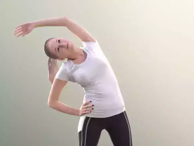 Elena 10676 - Woman Stretching Yoga Pose