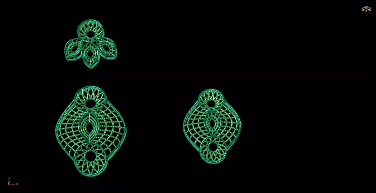 Pendant Set 19 3D print model_0