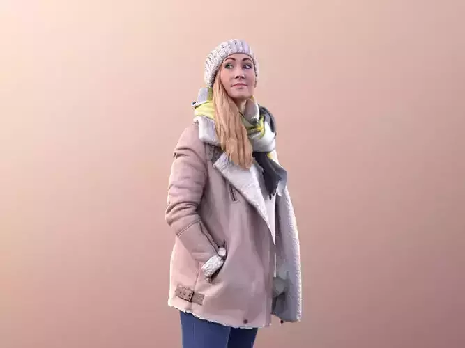 Rocio 10686 - Woman Standing In Coat